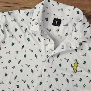 U Suck at Golf Men's High Performance Dry Fit Short Sleeve Golf Polo Shirt Sz XL